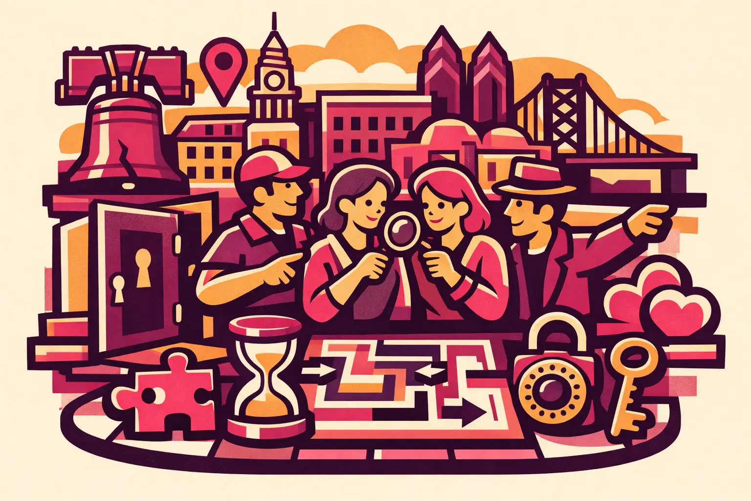 Group organizer booking a Philadelphia escape room by headcount and occasion